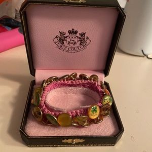 Juicy Couture charm bracelet and jewelry box